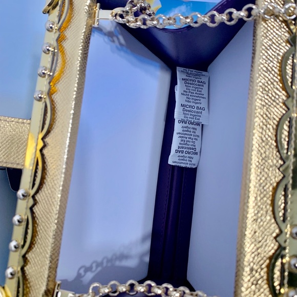 NEW $5195 DOLCE & GABBANA Bag Purse Box Gold - Picture 8 of 8